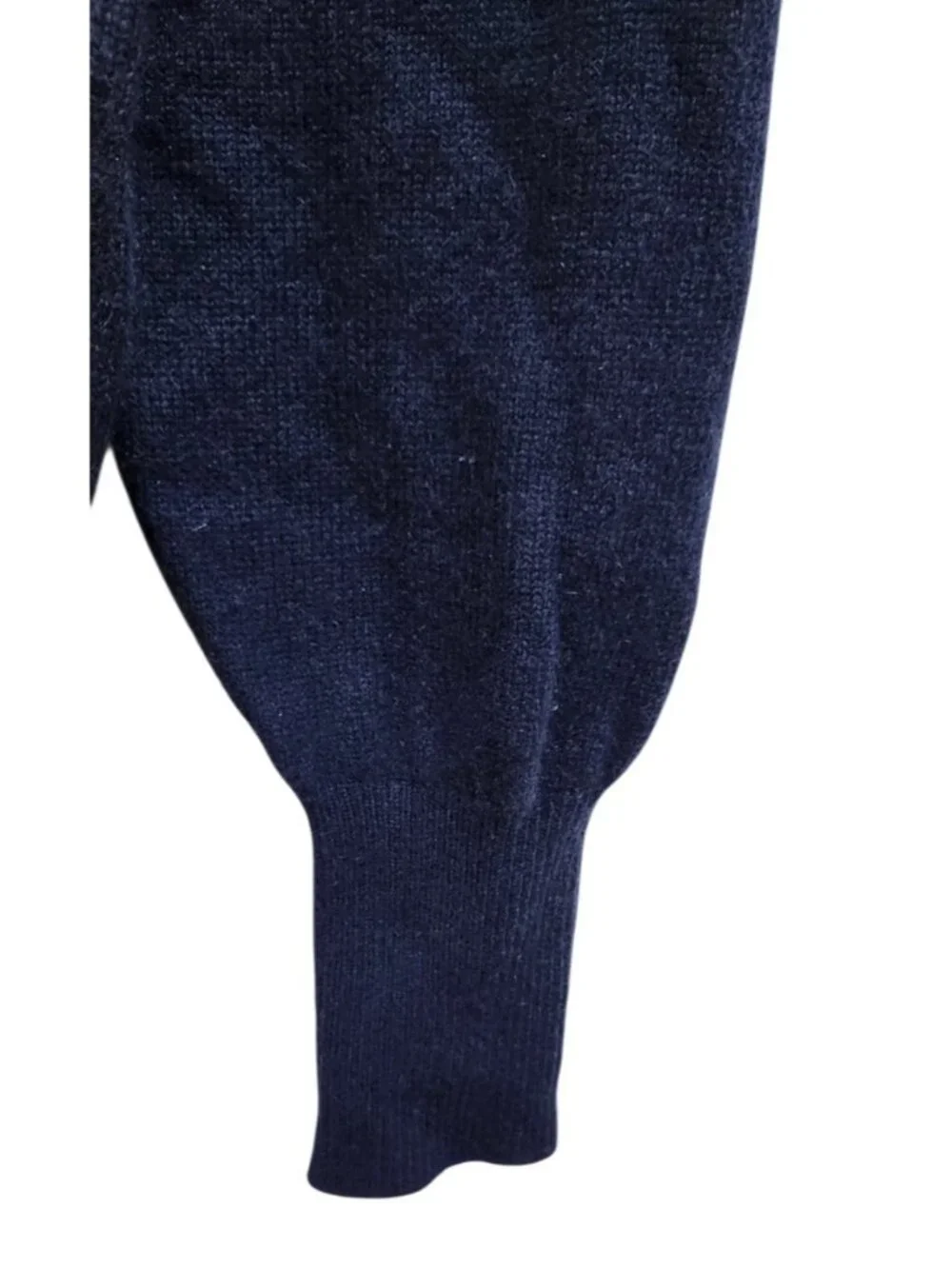 Paul Stuart 100% Cashmere Sweater Mens Small Navy Blue Crew Neck Luxury Soft